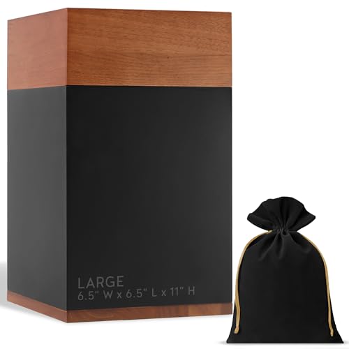Timeless Walnut Wood Urn for Ashes Adult Male & Female Large –