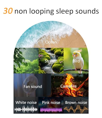 White Sunrise Alarm Clock with Sound Machine, Gentle Wake Light for Bedroom - 3.74 x 3.74 x 7.08 Inches