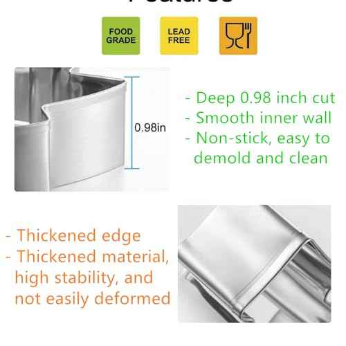 Large Christmas Ornaments Cookie Cutters, 4Pcs Winter Holiday Cutter Molds Size from 4" to 4.25" Snow Globe,Round Ornament,Teardrop Bauble, Finial Ornaments Shapes,Stainless Steel