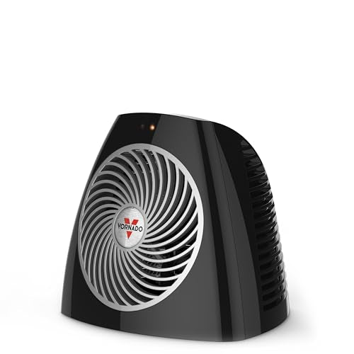 Vornado VH202 Personal Space Heater - Compact 2-Heat Settings, Safe & Quiet Black