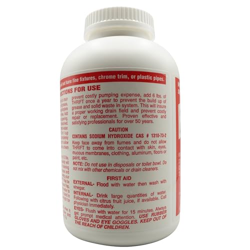 Drain Cleaner 2 lb - Fast-Acting Chemical for Clogged Drains & Sewer Lines