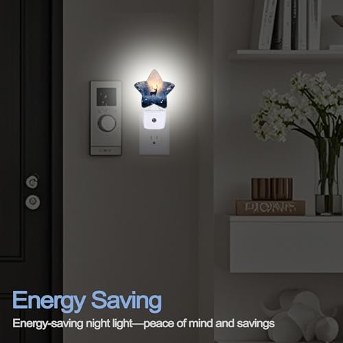 Snowmolle Christmas Deer Winter Tree Snowflake Night Light - Dusk to Dawn Sensor Plug-in Decor