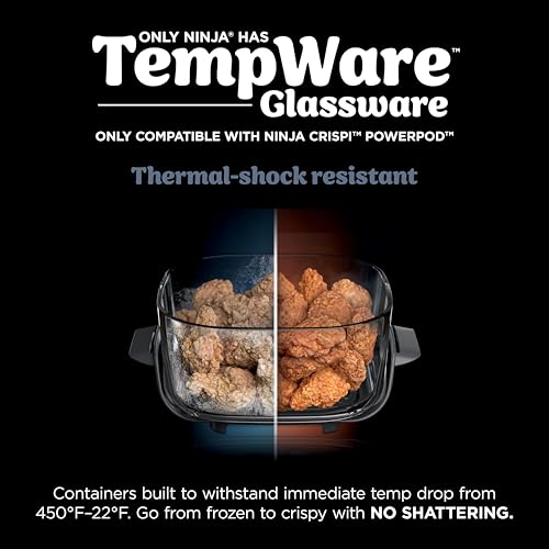 Ninja 6-Cup CleanCrisp Glass Food Storage Container with Leak-Proof Lid - Variation of THIS Listing