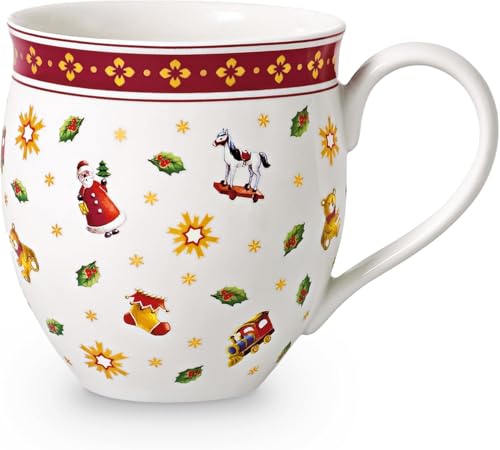 Villeroy & Boch Toy’s Delight Christmas Mug 14.75 oz - White/Red, 14.8 oz variation