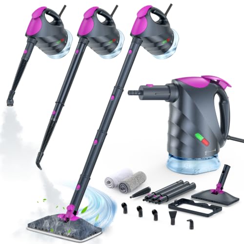 Cordless Steam Mop & Detachable Handheld Steam Cleaner - Grey