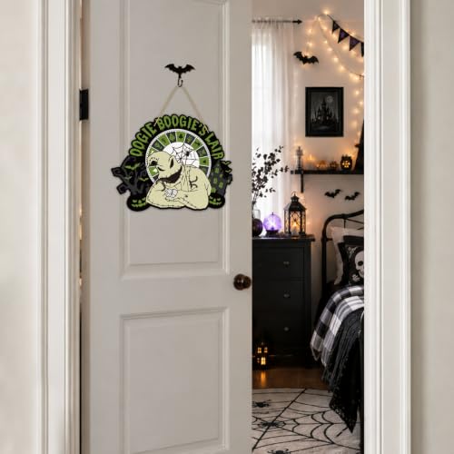 Nightmare Before Christmas Door Welcome Sign - Halloween & Holiday Decor