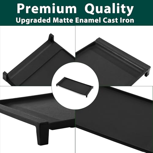 Cast Iron Griddle Replacement for GE Gas Stoves - 19.5 x 9 Inches