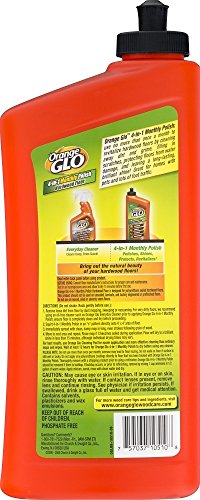Orange Glo Hardwood Floor Polish 4-in-1 Monthly 24 Oz Pack of 4