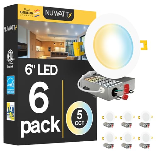 6 Inch Dimmable Recessed LED Light Kit with Color Temperature Switch