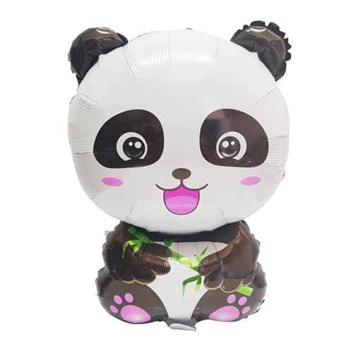 Morndew 2 PCS Bamboo Eating Panda Foil Balloons for Kids Themed Party Festival Party Birthday Party Baby Shower Wedding Party Decorations