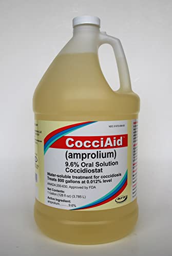 Aurora CocciAid 9.6% Liquid Concentrate 1-Gallon Treats 800 Gallons for Poultry & Livestock