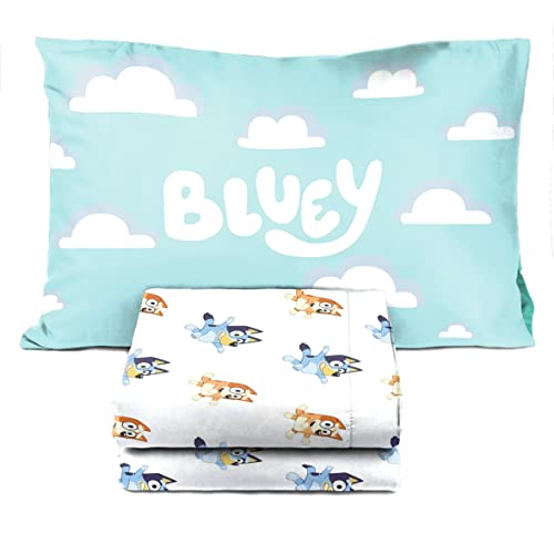 Bluey & Bingo Toddler Bedding Set 4 Piece Multi - Jay Franco, Fits Standard Toddler Mattress