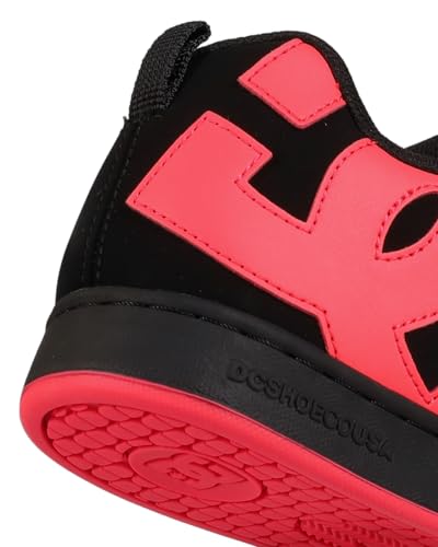 DC Women’s Court Graffik Skate Shoes - Black & Hot Pink, Size 6