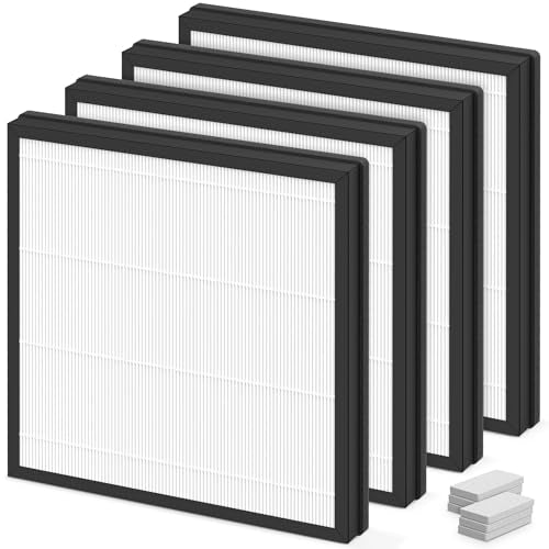 Replacement Air Purifier Filters Set for HAP605 HAP607 - Original 4 Packs + 6 Aroma Pads