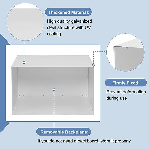Kalageen 26-Inch Universal Wall Air Conditioner Sleeve - Durable Metal AC Wall Cover