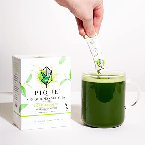 Organic Matcha Green Tea Powder 28 Sticks - Ceremonial Grade, Supports Radiant Skin & Calm Energy - 2 oz