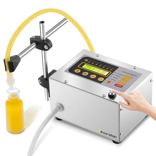 Liquid Filling Machine 2-118 Oz Bottle Filler with Anti-Dripping Nozzle Digital Control