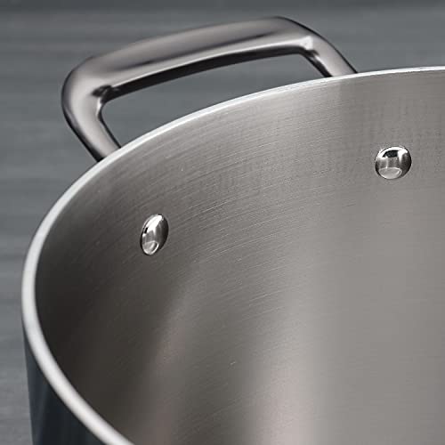 4-Quart Stainless Steel Sauce Pan with Lid - Tri-Ply Clad Cookware
