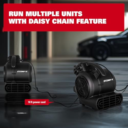 Air Mover Blower Fan 950 CFM with Timer for Water Damage Drying