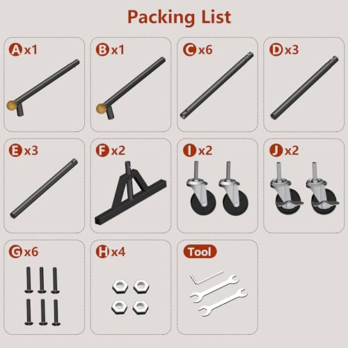 1-Tier Retractable Garment Rack - 56.7 Inches Tall Clothing Organizer with Lockable Wheels