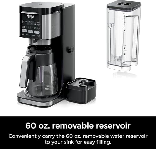 Dual Brew Coffee Maker with Hot & Iced Options, 60oz Removable Reservoir