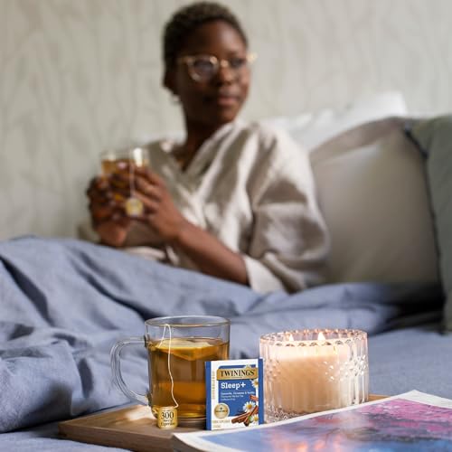 Camomile Sleep Herbal Tea with Melatonin - Twinings Superblends, 16 Tea Bags, Pack of 6