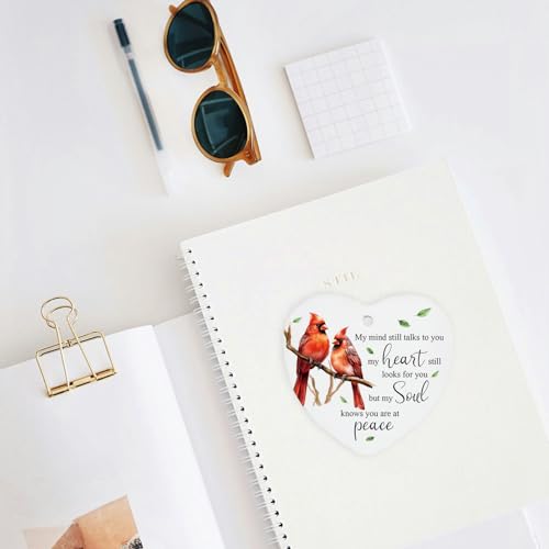 Sympathy Gifts for Loss of Loved One Cardinal Ceramic Ornament Memorial Gifts for Loss of Mom Dad Husband Celebration of Life Decorations Christmas Ornament