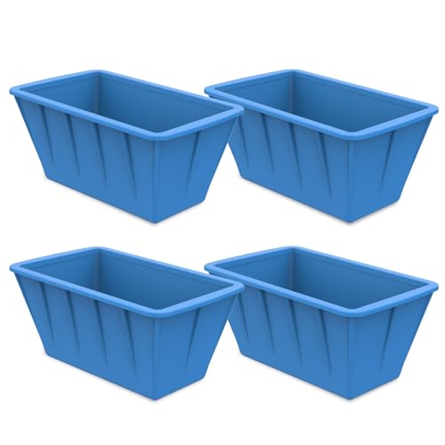 8LB Blue Extra Large Silicone Ice Cube Molds for Cold Plunge Tub - 4 Pack