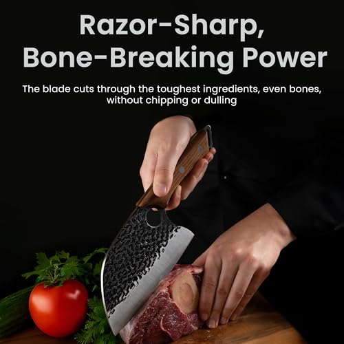 5.8 Inch Cleaver Knife - Japanese Steel Meat & Vegetable Chopping Knife