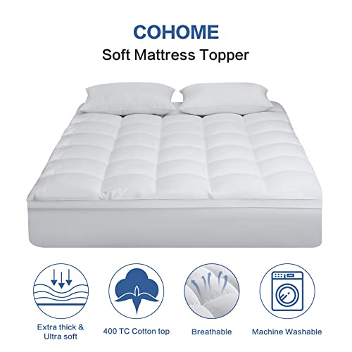 King Mattress Topper Extra Thick Cooling Mattress Pad - Classic
