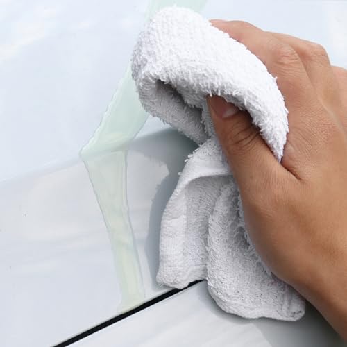Pack of 60 Cotton Cleaning Towels - Absorbent Kitchen & Auto Rags, 14x17 Inches