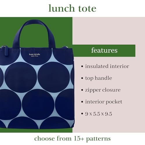 Kate Spade Joy Dot Portable Soft Cooler Lunch Bag with Insulated Interior - One Size