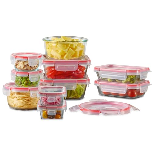 Pyrex Freshlock 10-Pack Glass Food Storage Containers - Airtight & Leakproof Set