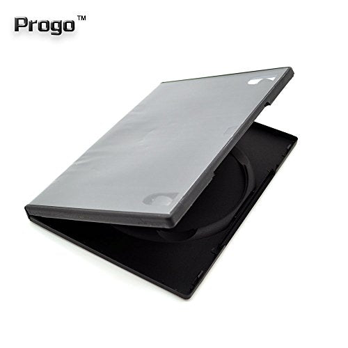 Progo 50 Pack Black DVD Cases 14mm - Standard Single Disc Storage