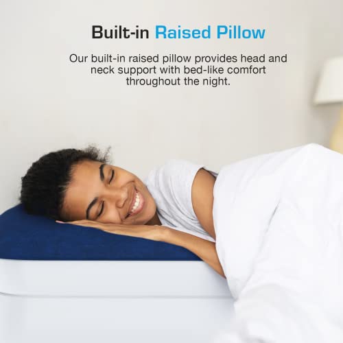 Active Era Twin Air Mattress with Built-in Pump & Raised Pillow - Luxury, Waterproof, Puncture-Resistant, 21"
