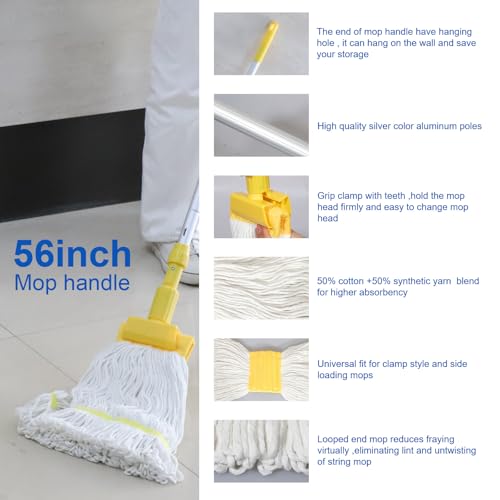 Midoneat Mop Bucket with Wringer - 22 Qt (5.5 Gallon) Floor Cleaning with Wheels - Variation of 22