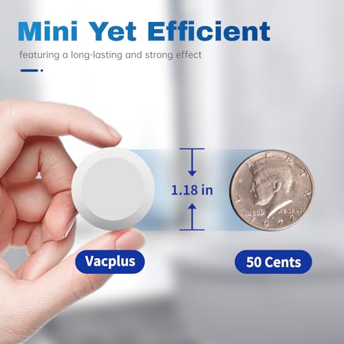 Vacplus Toilet Bowl Cleaner Tablets 50 Pack Long-Lasting Auto Bleach & Freshener