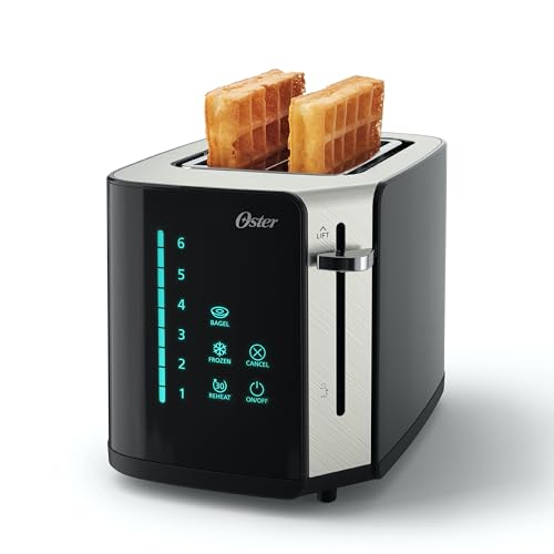 Oster 2-Slice Touchscreen Toaster with Digital Timer & 6 Shade Settings