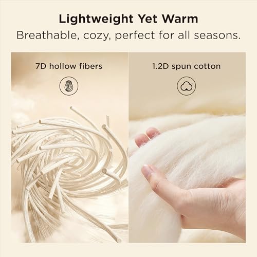 Oversized King Comforter Duvet Insert - White Quilted Bedding