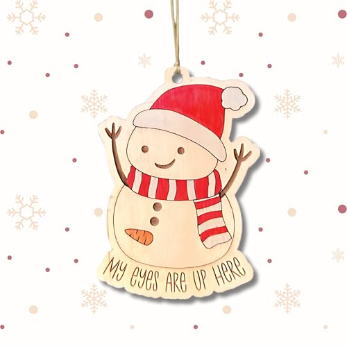 Funny Snowman Ornaments (2Pcs) Hilarious Christmas Tree Decoration