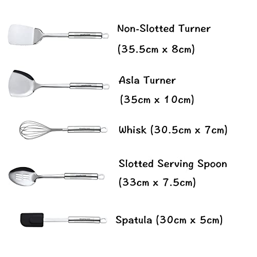 11-Piece Stainless Steel Kitchen Utensil Set - Food Prep & Cooking Tools - Variation 11
