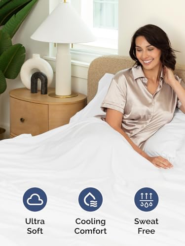 Deep Pocket King Sheet Set - 4 Piece Breathable Cooling Bed Sheets - White, 01 - White / King