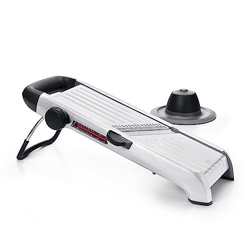 OXO Steel Chef's Mandoline Slicer 2.0 - Adjustable Thickness & Safety Guard - Steel / Slicer