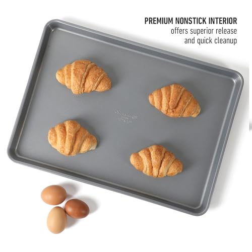Calphalon Titan 2-Piece Nonstick Baking Sheet Set, 12x17 Inch, PFOA-Free, Durable Metal Construction