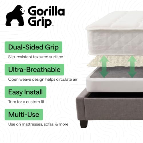 2 Pack Mattress Gripper - Non Slip Twin XL 36x78 Bed Stabilizer