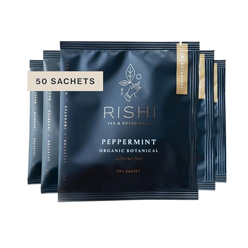 Peppermint Organic Herbal Tea Bags - 50 Count, Caffeine Free | Variation: Peppermint / 50 Count