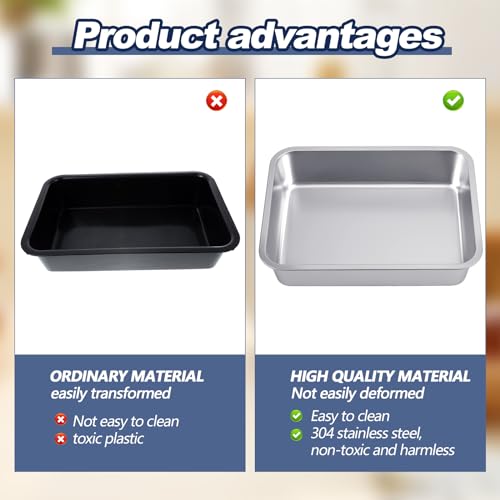 4 Pack 32L Stainless Steel Commercial Bus Tubs - Heavy Duty Food & Dishwashing