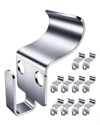 BOF Creations 10-Pack Vinyl Siding Hooks - Heavy-Duty No-Hole Siding Hangers
