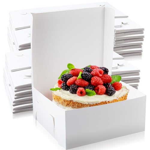 White Cake Boxes 14 x 14 x 6 Inch - Pack of 50 for Bakery & Events (Variation of THIS listing)