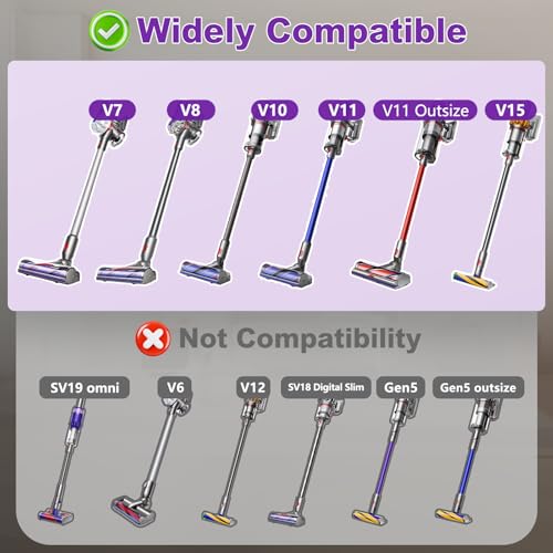 1 Pack V8 V11 Anti-Tangle Vacuum Brush Head for Dyson V7 V8 V10 V11 V15